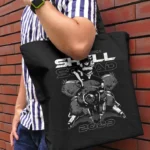 Ghost In The Shell – TGITS Motoko & Fuchikoma Large Tote Bag (Black) by Cospa